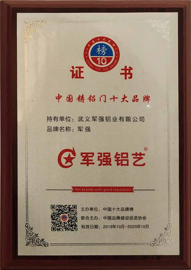 2020年铸铝门十大品牌