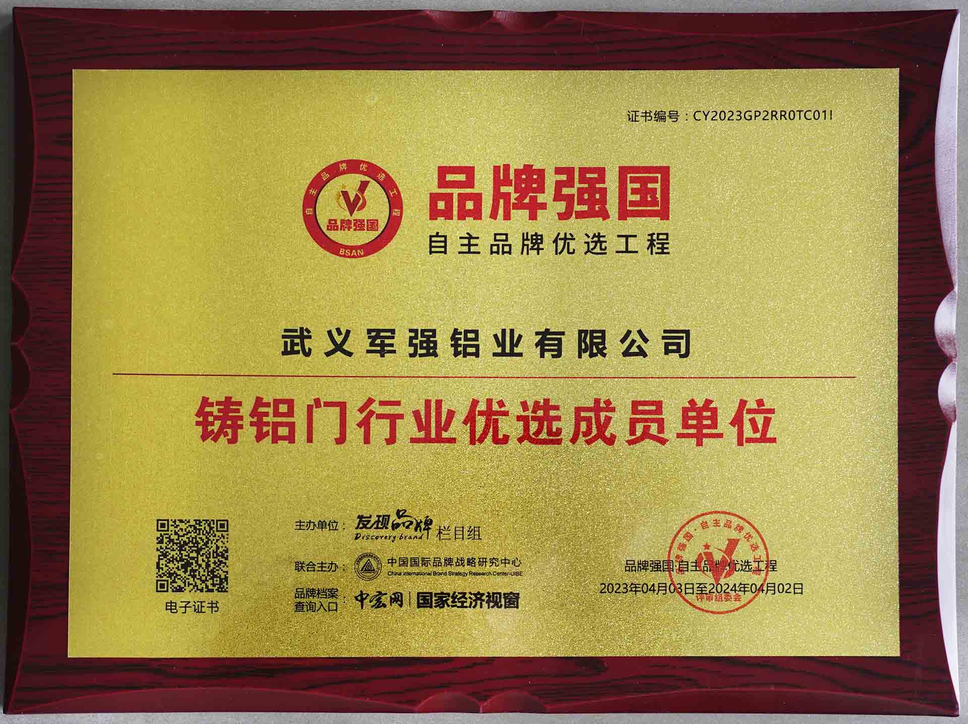 2023年品牌强国